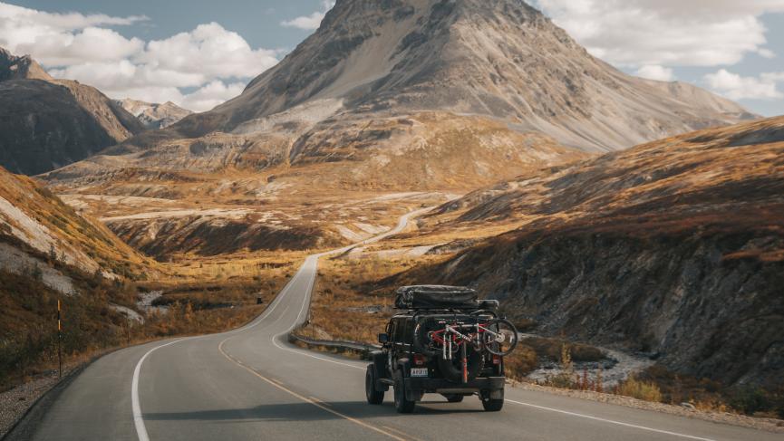 A view of the Haines Highway