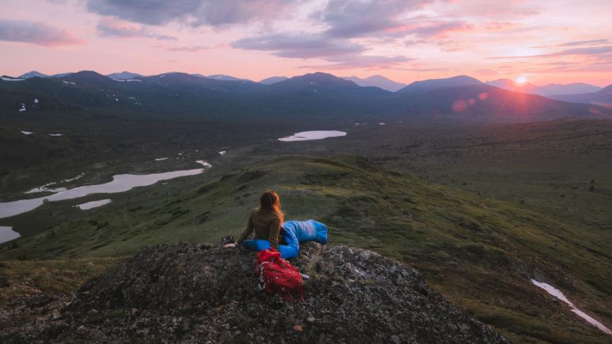 midnight sun camping 